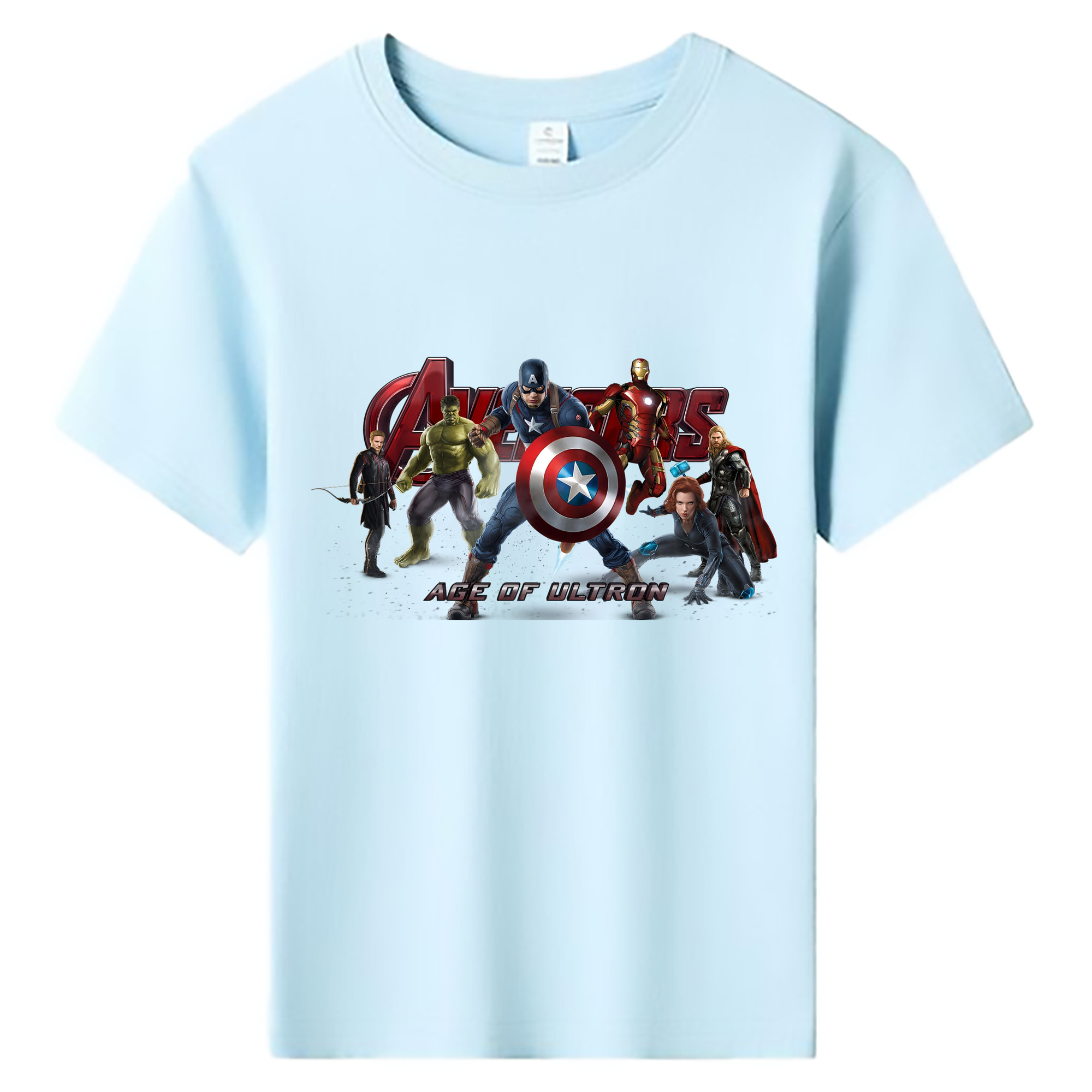 （画像用） アベンジャーズ The Avengers 綿100％キッズTシャツ（フロントプリント）